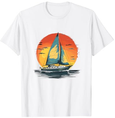 Segeln Segellehrer Segelschiff T-Shirt