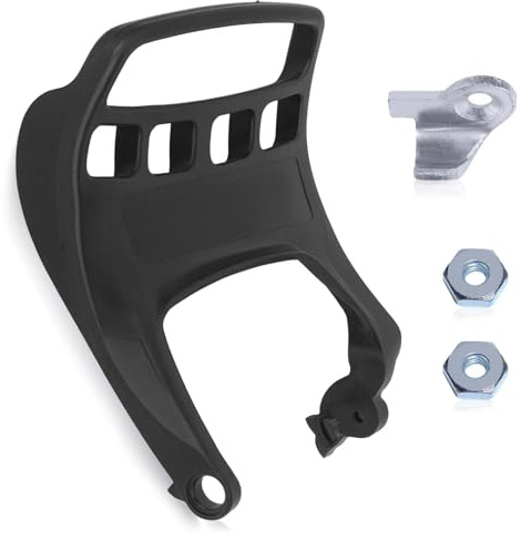 Hyceker MS271 MS291 - Kit de colector de mango de freno de cadena para motosierra Stihl MS271C MS291C, protector de mano compatible con Stihl MS 271 MS 291 palanca de freno con tuercas de barra