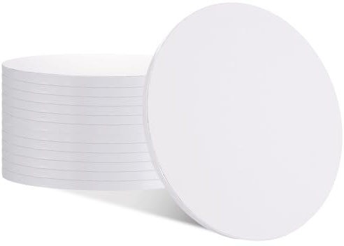 WOPPLXY 12 PCS Cake Board 12MM Thick, 12 Inch Cake Board, White Cake Boards Round Cake Drum for Display Sponges Cake, Wedding Cakes