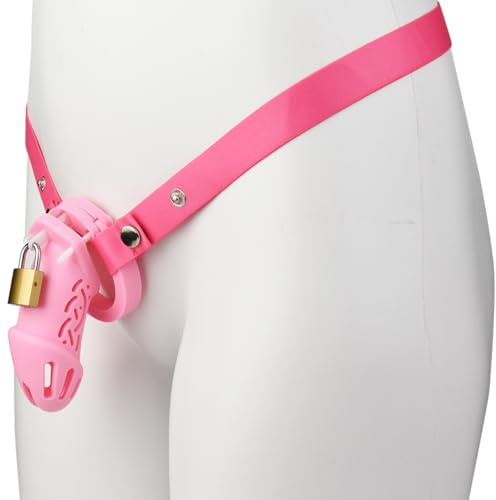 PIAOAO Jaula de entrenamiento de resina para hombre Correa elástica Anti-Shedding A75-95, Rosa, Corto