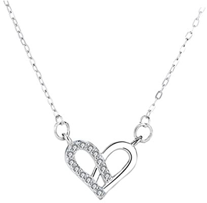 VALICLUD 1stück Silber Halskette Mit Doppelherz- Elegante Clavicle-kette Für Damen Modisches Schmuckstück Für Jeden Anlass Hypoallergen Und Hautfreundlich Für Lässige Oder Formelle