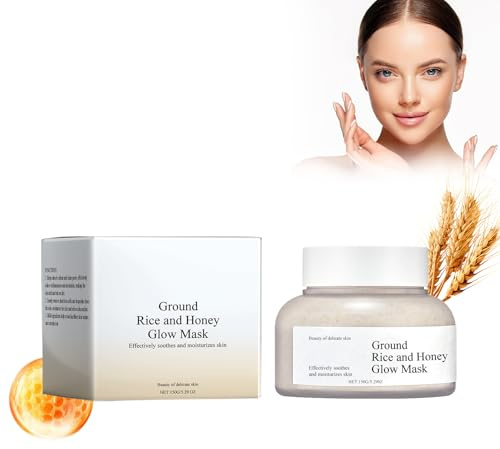 Mascarilla Arroz Y Miel, Mascarilla Hidratante De Barro De Arroz Mascarilla Facial Arcilla Para El Cuidado De La Piel Mascarilla Reafirmante Arcilla Hidratante, Nutrir La Piel Del Rostro
