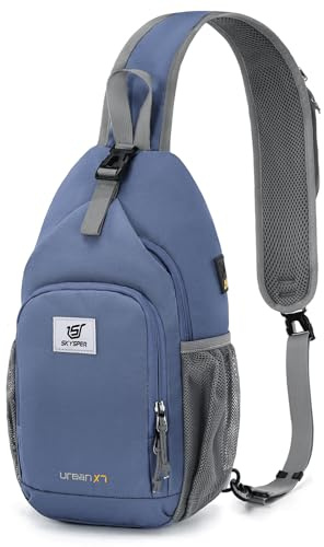 SKYSPER Brusttasche Schultertasche Herren Sling Bag Klein Crossbody Bags | Männer Männer Damen Leicht Umhängetasche Wandern Outdoor Reisen, URBANX7 Brusttaschen