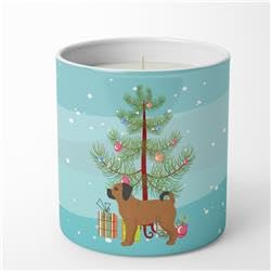3.75 x 3.25 in. Unisex Puggle Christmas Tree 10 oz Decorative Soy Candle