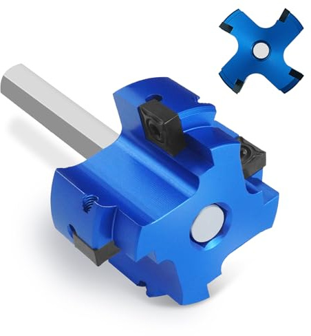 Konvixon 4 Blade 1-1/2 Inch PVC Pipe Reamer, PVC Fitting Saver with 3/8 Inch Hex Shaft, Socket Saver, Plastic Pipe Fitting Reamer for SCH40 Water Lines, Drain Lines, Vent Lines, Fit 1/2 Drills