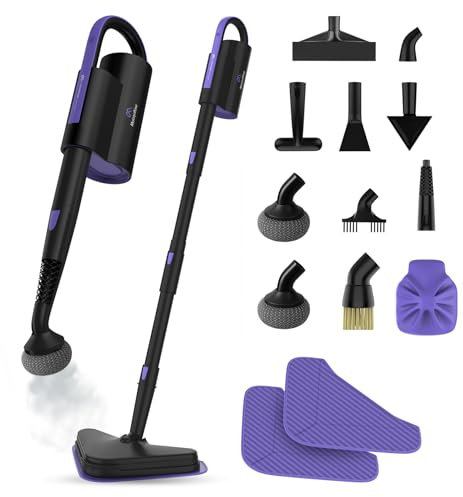 Motionflow Dampfreiniger für alles – 16-in-1 Hochdruck Steam Cleaner für Polstermöbel, Teppiche, Bad & Küche – Dampfbürste mit 13 Aufsätzen, 20 Min Laufzeit, 30s Aufheizzeit, 120°C Dampf