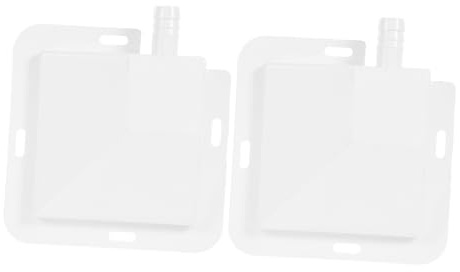LIFKOME 2 Piezas Bandejas para Aire Acondicionado Resistente con Orificio de Recipiente Antigoteo para de Agua para Hogar y Oficina