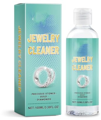 Nettoyage Rápida Des Joyas,Plata Limpia Baño Nettoyant Verter Las Joyas en Plata,Rápido y Eficaz,Renueva el Brillo de la Joya,100ML