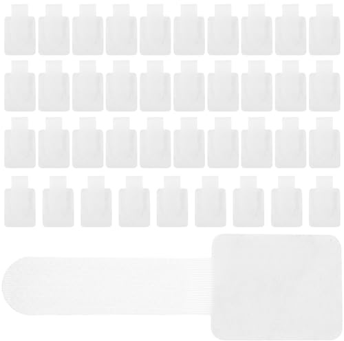 Mikinona Self-Adhesive Cable Management Straps 40Pcs with Strong Backing for Reusable Data Cable Organizer Suitable for Desk and Workspace