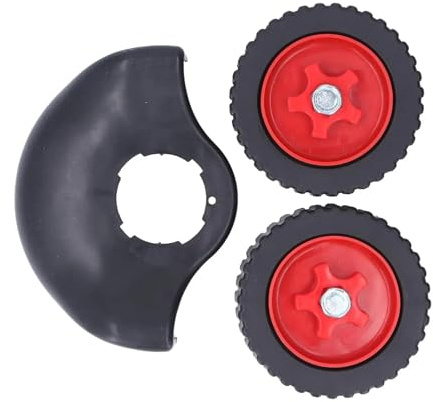Roues de support for coupe-herbe, fixation de la roue de support for coupe-herbe, universelle réglable avec couvercle de protection, pièces de coupe-herbe