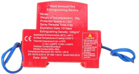 SWOOMEY Estintore Aerosol per Auto Rosso da 30g, Resistente al Calore Spegnimento Rapido, Materiale Plastico, Modello 30, per Uso Marino e Veicoli RV