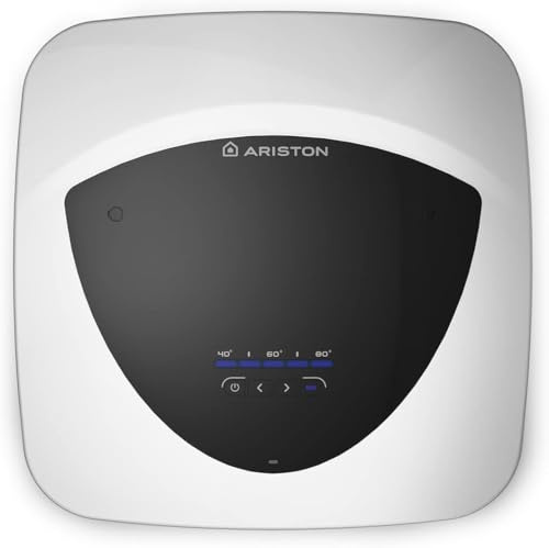 Ariston Andris Lux Eco - Termo Eléctrico 30 Litros, Calentador de Agua Eléctrico Vertical Tamaño Reducido - Servicio Post-Venta solo Disponible en España
