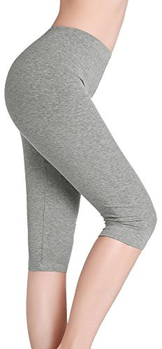 CnlanRow kvinnor sommar korta leggings för underkjol 3/4 capri beskurna shorts yogabyxor