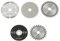 Bewinner 5Pcs 85mm Innendurchmesser 15mm Mini Carbide Kreissägeblatt für Schneidwerkzeug 24 Zähne TCT / 36 Zähne Kunststoff / 80 Zähne HSS / Diamant / Harz Sägeblatt, Langlebig