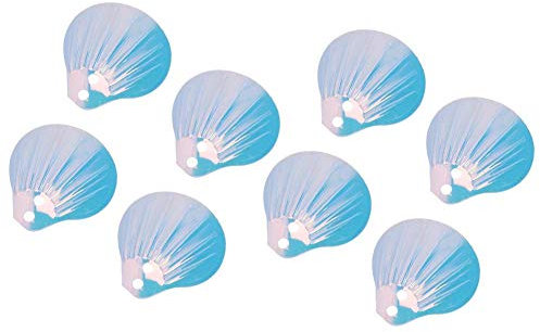 Muschel Form Perlen, 18 x 20 mm, 500 Stück, Bunte Perlen für Kunsthandwerk und Hochzeit Dekoration, Goldenes Weiß