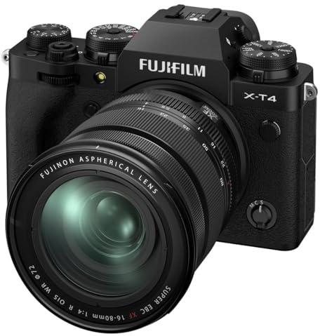 Fujifilm X-T4 Mirrorless Digital Camera [With 16-80mm Lens] International Version - Black