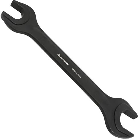 WEDO Clé à fourche double,34 × 36mm,Clefs Mixtes Métriques,Longue 330mm,Acier 40CRV,haute résistance, résistance à l'usure, noir sur la surface,Norme DIN 895