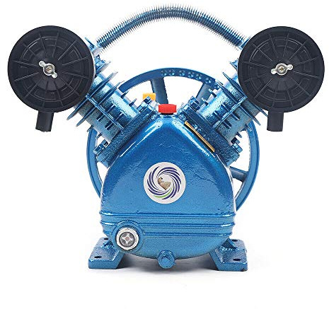 Compresor de aire de doble cilindro tipo V, cabezal de bomba, 1500 W, compresor de aire comprimido, 170 l/min, 8 bar