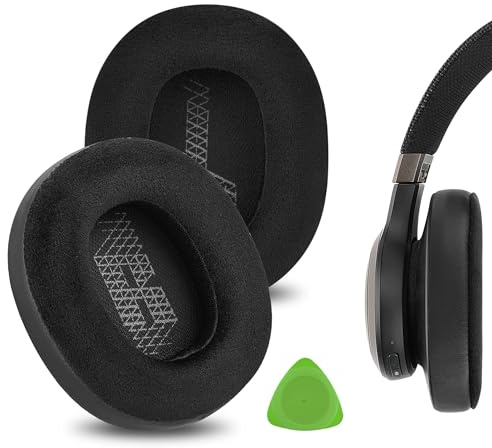 Geekria Comfort Hybrid Velours-Ersatz-Ohrpolster für JBL Live 650 BTNC, Lifestyle E65BTNC, Duet NC, Live 660 BTNC, Live 770 NC (Schwarz)
