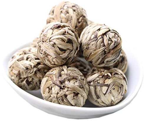 Bourgeon Entier Thé Blanc Chine Original Boule de Thé Puerh Naturel et Organique Thé Pu'er sans Additifs Bon Thé Pu-Erh (8PCS)