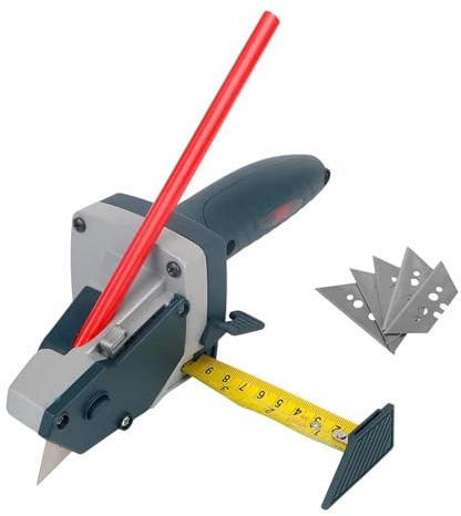 SSIMOO Plasterboard Edger with 5M Tape Measure Drywall Cutting Carpentry Tool Gypsum Board Cutter Cardboard Scriber Hand Tools