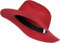 styleBREAKER Damen Panama Sonnenhut aus Papierstroh | Faltbarer Knautschhut mit breiter Krempe | Sommer Fedora Hut für Strand und Festival, Farbe:Rot