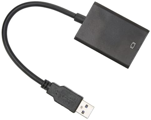 Beufee USB To High Definition Multimedia Interface, Portable 1080p USB 3.0 To High Definition Multimedia Interface VGa Converter Interface Adapter