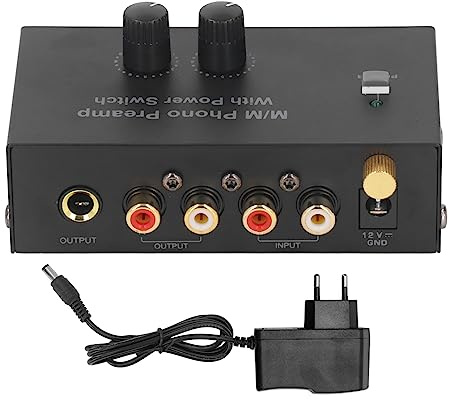 Amplificatore va olare, Preamplificatore per giradischi Preamplificatore per fonografo stereo a basso rumore Mini Preamplificatore per fonografo stereo o elettronico per