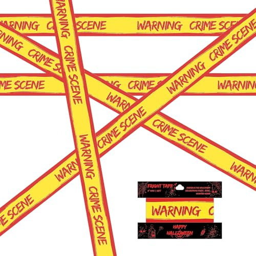 Absperrband Polizei, Flatterband, Polizei Absperrband, Markierungsband, Warnband Erdkabel, Beschriftungen Trassenwarnband, Für Arbeitsplatz Gefahrenzone Halloween (Rot)