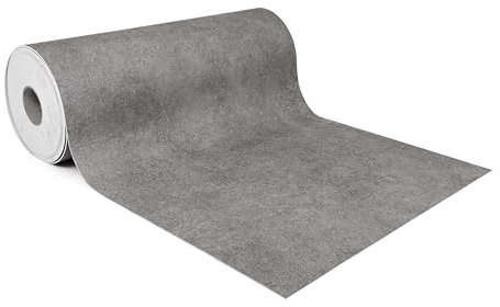 GIURI TESSUTI - Pavimento in PVC - Collezione Prestige - Rivestimento per superfici in Vinile Impermeabile con texture Antiscivolo e supporto Insonorizzante (H. 200 cm, GALAXY DARK)