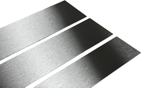 profile-metall Edelstahl Blechstreifen V2A geschliffen 2 Meter lang 1,0 mm stark, Größe: 35 mm