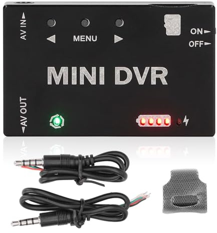 ZAWELIYO Mini FPV DVR Module, Aluminum Alloy Shell, 32GB Memory Card, RC Audio Recorder Module RC Drone Accessory for FPV Drone, Racing Car