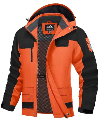 Skijacke Herren Wasserdicht Warm Gefüttert Winterjacke Funktionsjacke 8XL Große Größen Winddicht Atmungsaktiv Outdoor Wanderjacke Softshelljacke Winter Fahrrad Reisen Fleecejacke Snowboardjacke