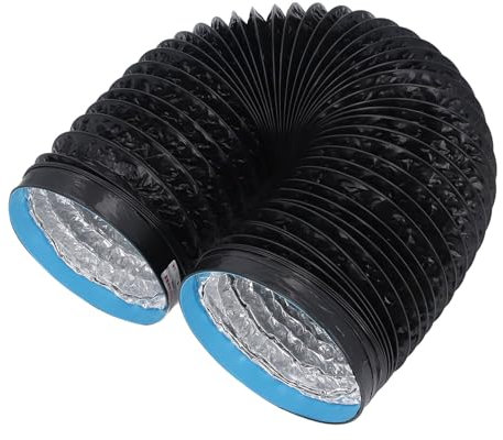Dryer Vent Exhaust Duct Hose Flexible PVC Aluminum Foil for Kitchens Greenhouses 7in 6.56ft