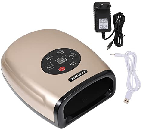 HOLIDYOYO Elektrisches Handmassagegerät Kompakt Tragbar Mit Wärmefunktion Und Massagevibration Für Handgelenk Und Finger Effektive Handphysiotherapie Zur Schmerzlinderung Und Entspannung