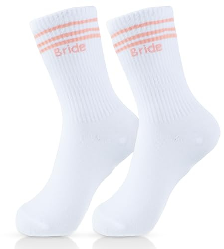 Aitsite Bride To Be Socken 36-42, Jga Accessoires Frauen, Jungesellinenabschied Braut Deko, Braut Socken Hochzeit, Lustige Hochzeitssocken, Baumwollsocken Tennissocken Geschenk