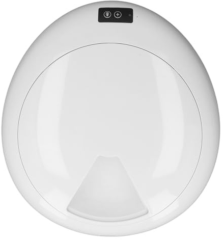 Qcwwy Automatische Katzenfutterautomaten Nassfutter, Kabelfreier Nassfutter -Spender Großer Kapazität 6 Mahlzeit Zeitgesteuerte Nassfutterspender mit App Control Kleine Haustier Feeder (White)
