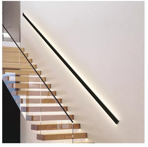 Corrimano illuminato a LED per scale, soluzione di illuminazione a parete per corridoi interni sicuri ed eleganti