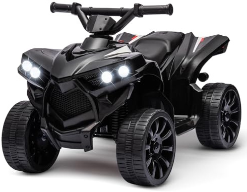 PortoAlegre Quad Elettrico 6v Per Bambini, Auto Elettrica Per Bambini Con Luci a LED e Musica, 1,5-3 Km/h, Clacson, ATV Per Bambini Dai 3 Anni in Su