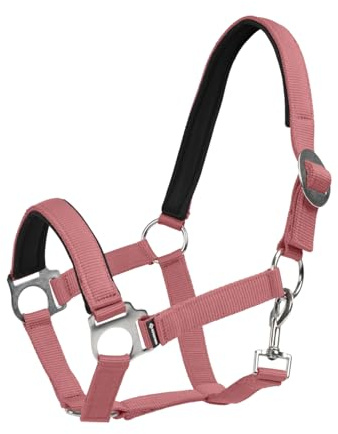 Halfter Sofia Neoprene, verstellbares Pferdehalfter mit weicher Neoprenpolsterung, Karabiner und robustem Material