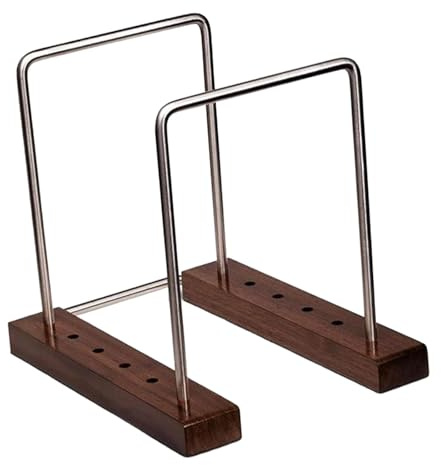 Milageto Étagère de Rangement multifonctionnelle pour disques vinyles, présentoir de Bureau, Organisateur d'albums, Support en Bois pour disques, Recettes,