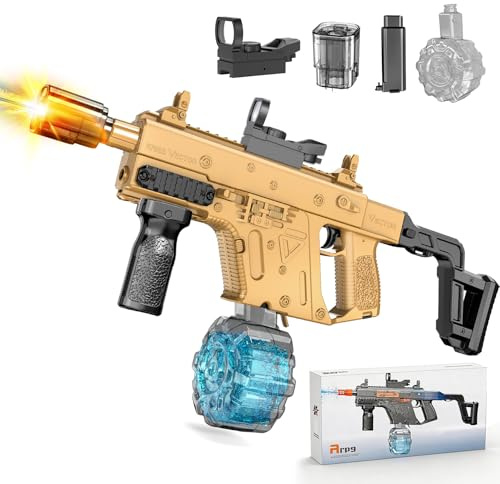 JONRRYIN Elektrische Wasserpistole für Erwachsene und Kinder, Große Wasserspritzpistole mit LED-Lichtern, 600ML Automatischer Wasseraufnahme für Sommer Strand Schwimmbad Garten