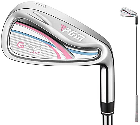 Golfklubba för damer, järnklubba, högerhänt, #7, golfjärn med stål- eller kolstång för singelkvinnor, golfspelare sport (stålstång)