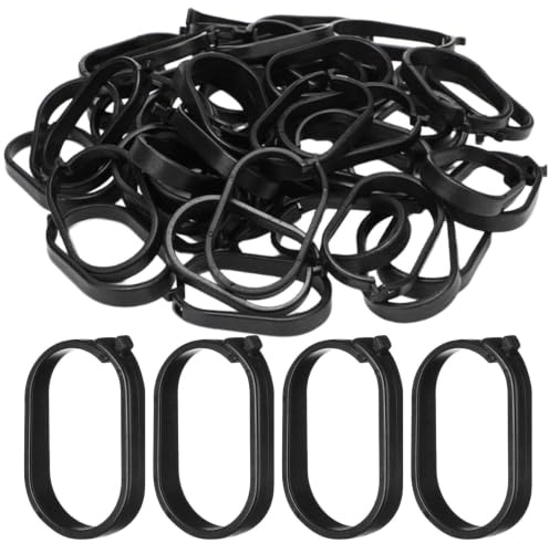 Generico Anelli Tende Gazebo | Clip Impermeabile Antiruggine A Chiusura Stretta | Ganci Tende su Binario | per Campeggio Esterno, Casa, Hotel, Patio, Giardino, Pergola, a Castello,