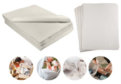 500 Sheets of Newspaper Offcuts Paper for Moving House Packing Fragile Items Box Filling Wrapping Chip Chop Art and Craft Unprinted Large White Newsprint Paper - 20”x30”