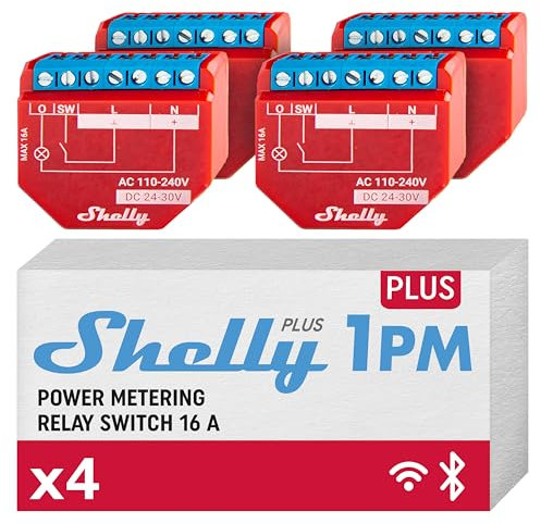 Shelly Plus 1 PM 4er Pack