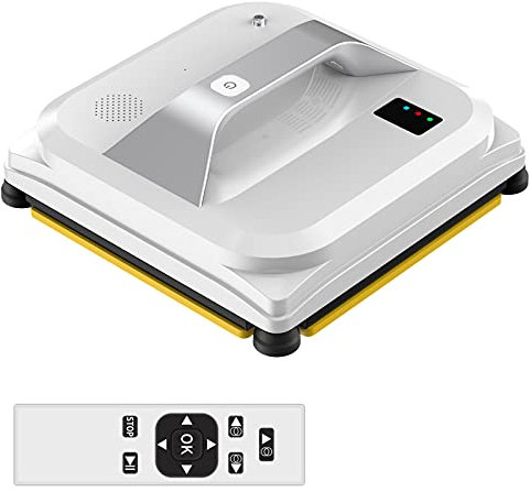 Robot Automatique De Nettoyage De Vitres, Aspirateur Intelligent avec Télécommande pour Intérieur Et Extérieur, Table De Miroir en Verre