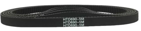 Htd 5 M Gummi-Antriebs-Synchronriemen, 640Mm–690Mm, Zahnriemen, Bogenzähne, 5Mm Teilung, 10–40Mm Breite, 20mm, 650mm 130AETHE