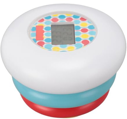 Baby-Badethermometer-Alarm, Echtzeitüberwachung, Multifunktionales Niedliches Cartoon-Form-Design, Wasserdicht mit Zeitanzeige