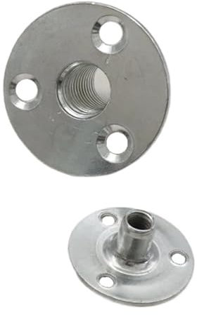 10/20pc Farbe Verzinkte Mutter Drei-loch Locking Flansch Mutter Runde Flache Basis Lock Muttern T Möbel muttern Schraube M6 M8 M10 M12 (Size : 12x40whitezinc-10pcs)